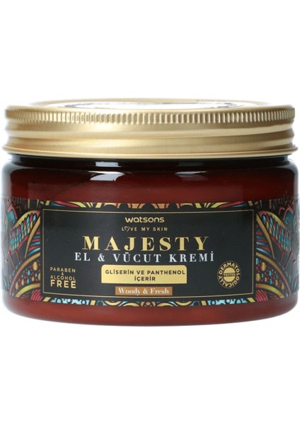 El ve Vücut Kremi Majesty 250 ml