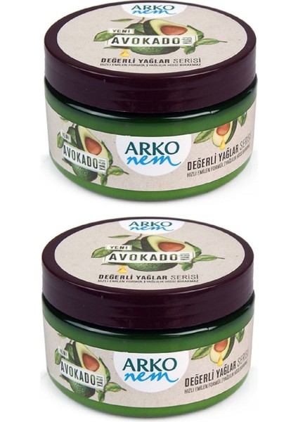 2 Adet Krem Nem Yeni Avokado Yağı 250 ml