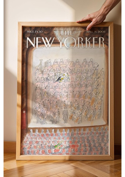 The New Yorker Çerçeveli Tablo April 14 2008 - Hep Birlikte Şimdi Pierre Le-Tan fiyatları