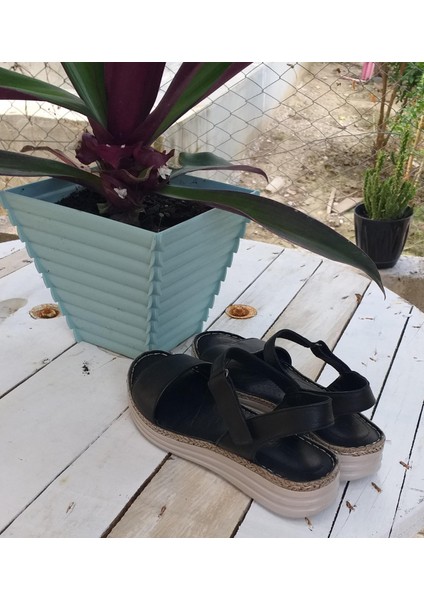 Bulldozer 231825 Kadın Deri Anatomik Taban Tekbant Günlük Comfort Sandalet