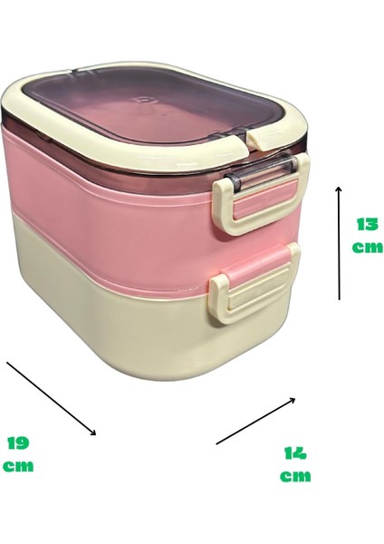 Lunch Box Pembe Beslenme Kutusu Yemek Saklama Taşıma Kabı fırsatları