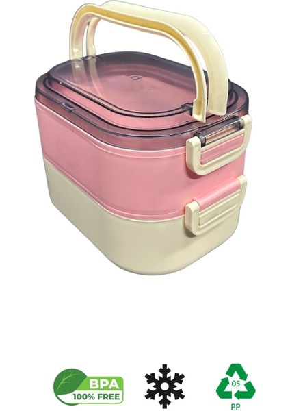 Lunch Box Pembe Beslenme Kutusu Yemek Saklama Taşıma Kabı indirimleri