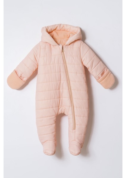 Yeni Trend Lüks Kapitone Leader Sade/şık Tek Fermuarlı Eldiven ve Patikli Astronot/ Kozmonot -Tulum