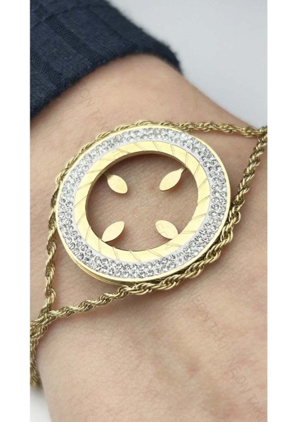 Xxx Çeyrek Altın Takılan, Paslanmaz Çelik Zincir Bileklik 3, Altın Renk fiyatları