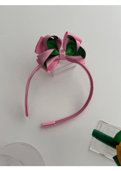 3’lü Fiyonklu Kız Çocuk Taç Seti – Renkli, Şık ve Rahat Saç Aksesuarı modelleri