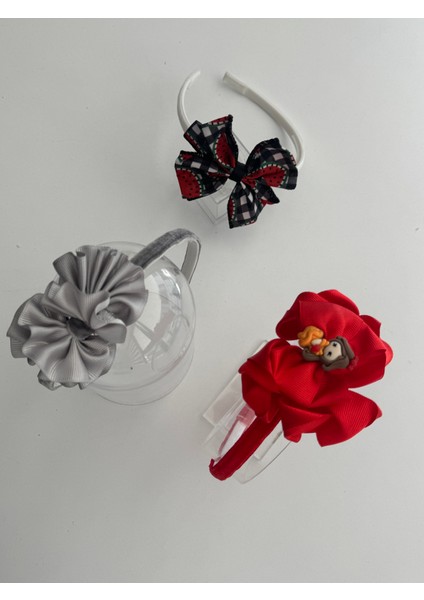 3’lü Fiyonklu Kız Çocuk Taç Seti – Renkli, Şık ve Rahat Saç Aksesuarı fırsatları