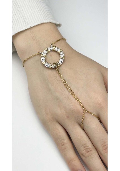 Şahmeran, Zirkon Taşlı, Kararmayan Paslanmaz Çelik, Altın Renk, Model3 fiyatları