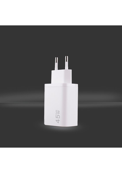 AD17 45W Yeşıl Süper Hızlı Şarj Adaptörü – Çift Port USB-A & USB-C, PD + QC3.0 Destekli indirimleri