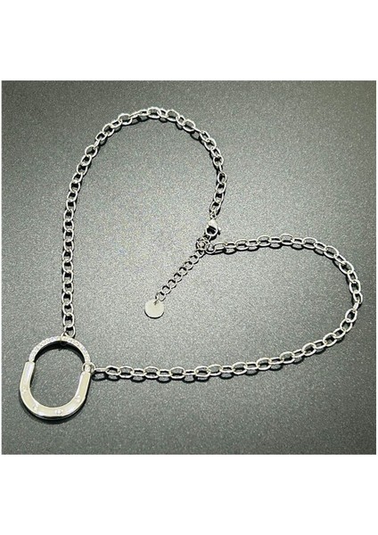 Kolye, Zirkon Taşlı, Kararmayan Paslanmaz Çelik, Kilit Detaylı, Gümüş Renk, Model245 modelleri