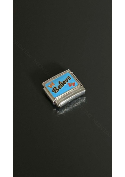 Inanmak (BELIEVE), İtalyan Nom Bileklik için Çelik Charm 4, Gümüş Renk (BİLEKLİK DAHİL DEĞİLDİR!!) fiyatları