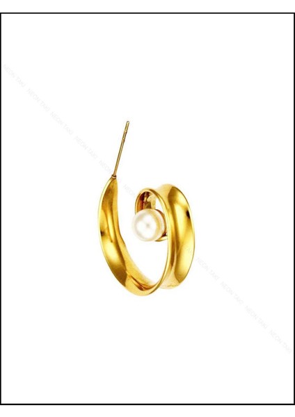 Incili Model, Paslanmaz Çelik Küpe 256, Altın Renk modelleri