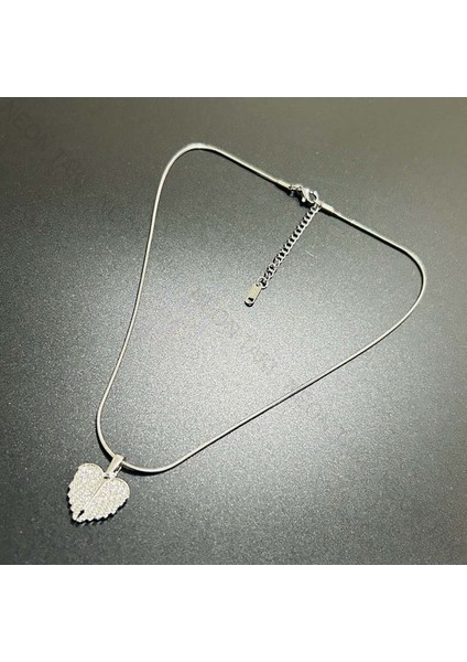 Zirkon Taşlı, Kanatlı, Açılır Kapanır, Paslanmaz Çelik Kolye 255, Gümüş Renk fırsatları