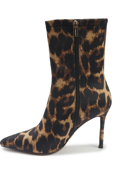 Justıce 5pr Leopar Kadın Topuklu Bot modelleri