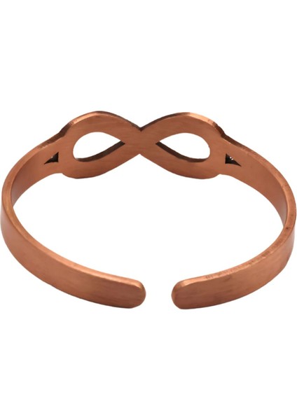 Kadın Zeolit Taşlı Sonsuzluk Figürlü Doğal Saf Bakır Bileklik fırsatları