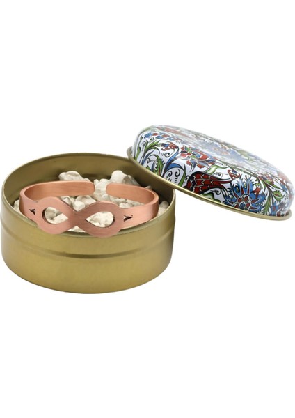 Kadın Zeolit Taşlı Sonsuzluk Figürlü Doğal Saf Bakır Bileklik indirimleri