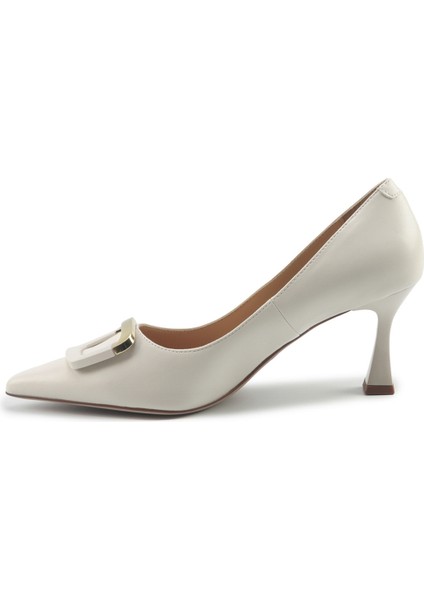 LADEN 5PR Bej Kadın Topuklu Ayakkabı modelleri