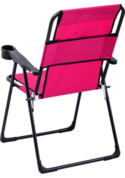 Katlanabilir Kamp Sandalyesi - Rest - Bardaklıklı - Argeus - Pembe modelleri