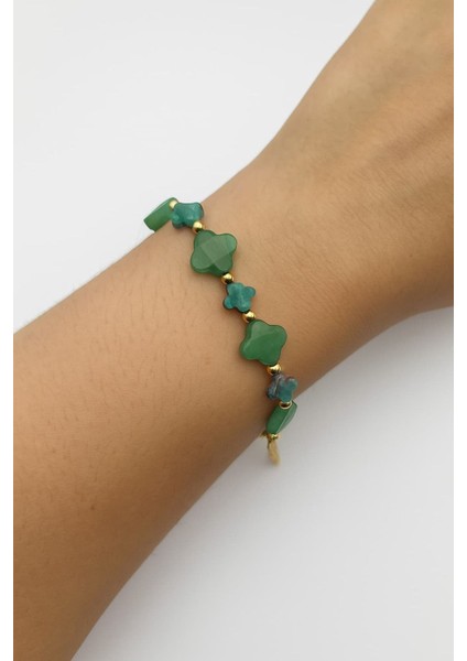 Iş Hayatında Başarı ve Denge Için Aventurin Taşı Bileklik Boğa, Başak ve Terazi Burçlarıyla Uyumlu