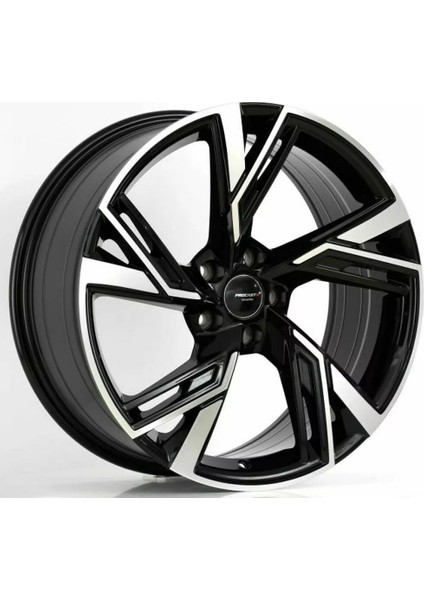-1071 8*18 5*112 ET40 66.45 Black Machıned Xl