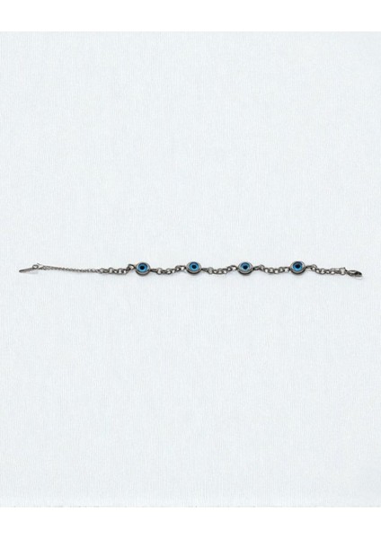 Ayarlanabilir Nazar Boncuklu 316L Çelik Bileklik - 24 cm | 15 gr | Paslanmaz, Şık ve Dayanıklı fırsatları