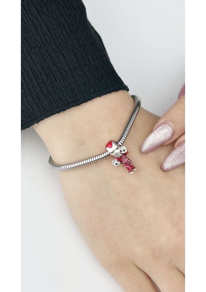 Demir Adam Karakter, Pan Bileklik için Çelik Charm 33 (BİLEKLİK DAHİL DEĞİLDİR!!)