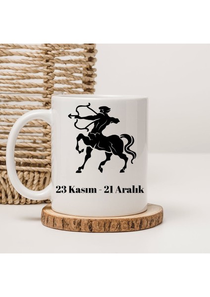 Yay Burç Tasarımlı Baskılı Kupa