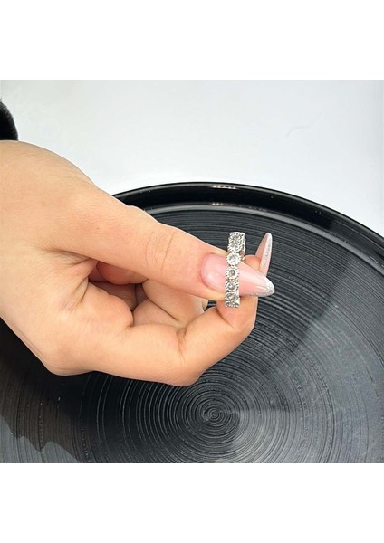 Zirkon Taşlı Yüzük 91, Gümüş Renk, Ayarlanabilir fiyatları