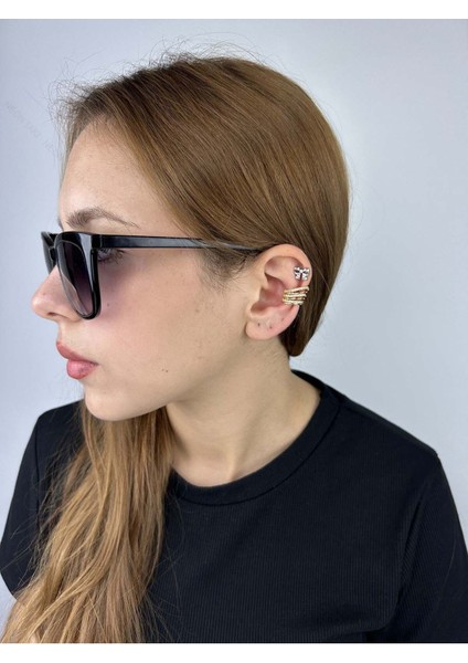 Zirkon Taşlı, Kulak Kıkırdak Bölgesi Bijuteri Küpe 508, Altın Renk fiyatları