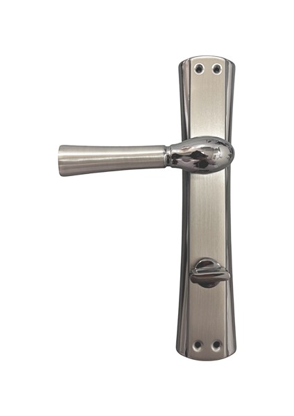 Marmaris Açmalı Füme Saten Wc Kapı Kolu-Kolay Montaj, Iç Kapı Kolu, Modern Kapı Kolu (1 Takım)-SAĞ