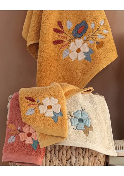 Eval - %70 Bambu / %30 Pamuk Nakışlı El Havlusu - 6'lı Set 50X90 fiyatları