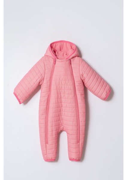 Yeni Trend Lüks Kapitone Leader Sade/şık Çift Fermuarlı Astronot/ Kozmonot -Tulum