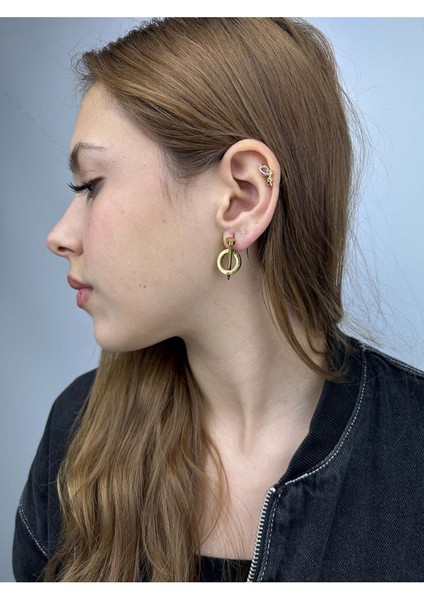 Xxx Çivi, Tiff Model, Paslanmaz Çelik Küpe 385, Altın Renk fiyatları