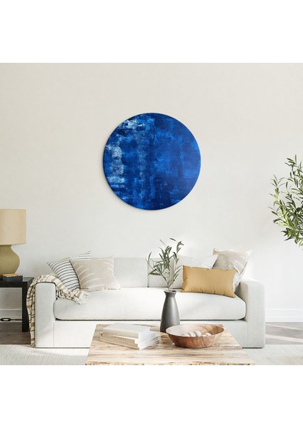 Gece Ege – Yuvarlak Akrilik Tablo 60 cm | Es Artisan Studio