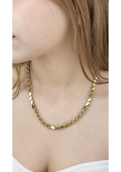 Arpa Model, Paslanmaz Çelik Kolye 29, Altın Renk fiyatları