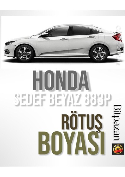 Honda 883P Beyaz - Hr-V, Cr-V, Civic, Jazz, Accord, City, Zr-V Rötuş Boyası 25+25 Ml.