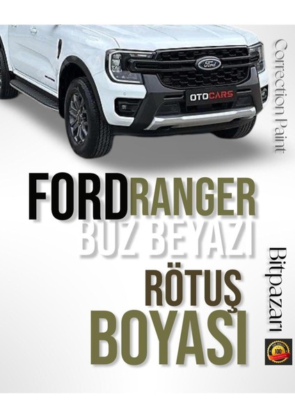 Ford Ranger Buz Beyazı ( Frozen White ) Çizik Giderici Fırçalı Rötuş Boyası 20 ml