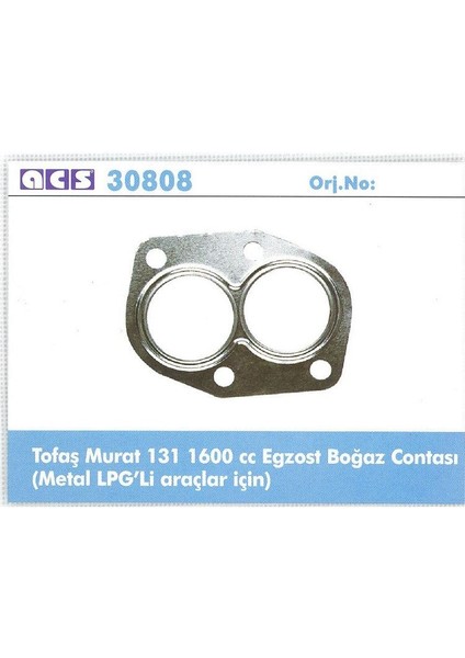 ACAR30808 - Egzoz Bogaz Contası Lpg'lı Araçlar Içın M131 Dks 1.6