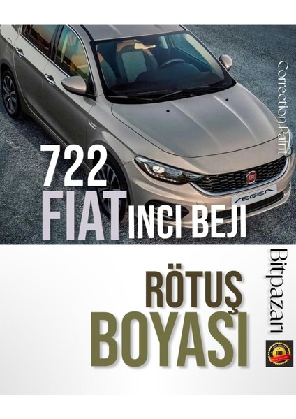 Fiat Doblo, 500 / 500C/500E, Fiorino, Egea - 722 Inci Beji - Fırçalı Rötuş Boyası 20 ml