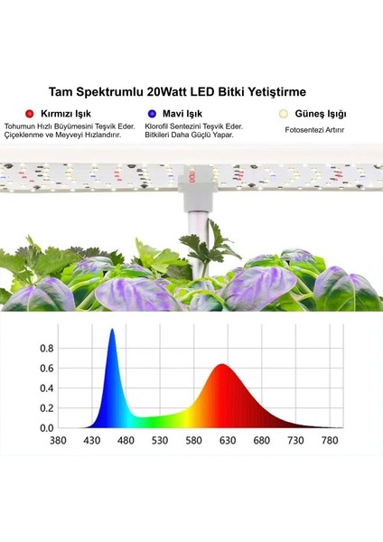 Hidroponik Topraksız 12 Bölmeli Bitki Yetiştirme Kiti 3 Mod 139 LED Tam Spekturumlu Bahçe Kiti fırsatları