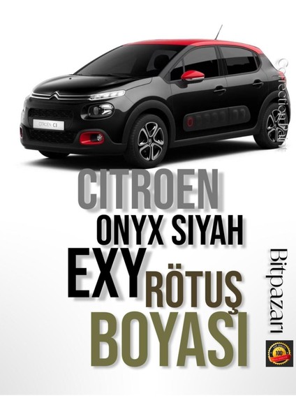 Citroen Grubu Onxy Siyah ( Exy ) - Rötuş Boyası ( 25ML. )