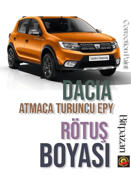 Renault , Atmaca Turuncu Epy - Çizik Giderici Fırçalı Rötuş Boyası 20 ml