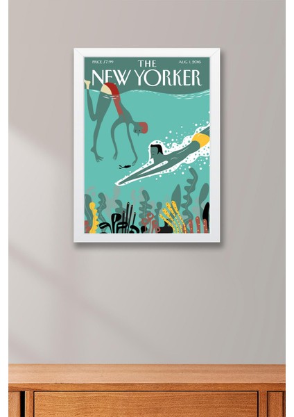 The New Yorker Çerçeveli Tablo August 1 2016 - Su Altı Dünyası Dalış Tablosu fiyatları