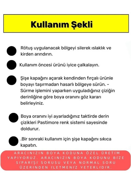 Volkswagen Golf Uyumlu Limon Sarı LL1W - Profesyonel Çizik ve Taş Izi Giderici Rötuş Boyası 20ML. modelleri