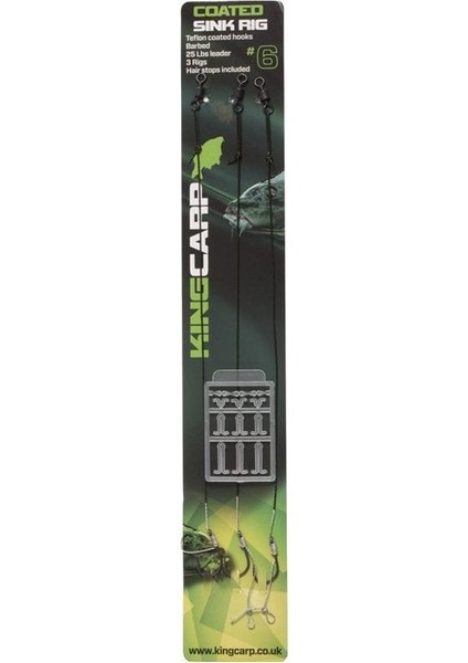 King Carp Coated Sink Rig Stoperli 3p 4