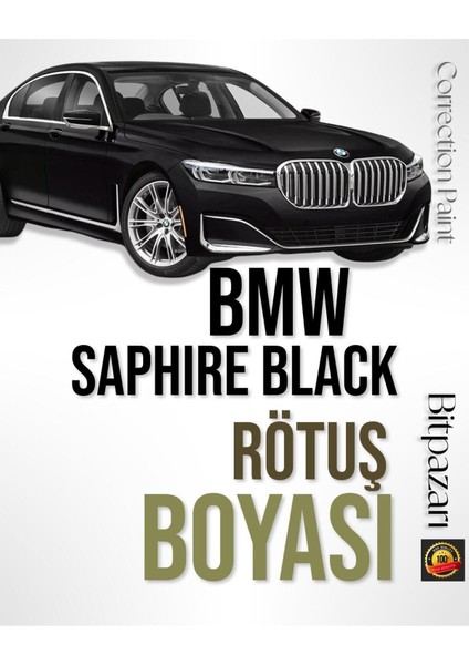 Bmw 475 Safir Siyah - Fırçalı Rötuş Boyası 20 ml - 1,2,3,4,5,6,7,8,x,z,m,i4,ix Serileri
