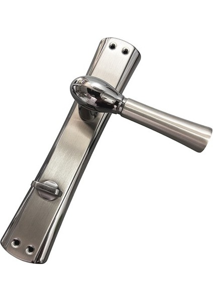 Marmaris Açmalı Füme Saten Wc Kapı Kolu-Kolay Montaj, Iç Kapı Kolu, Modern Kapı Kolu (1 Takım)-SOL fırsatları