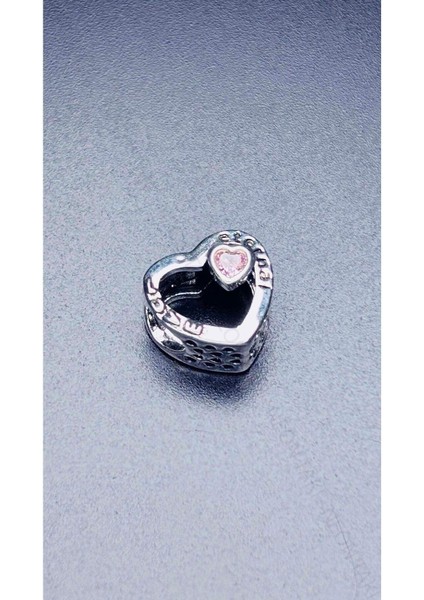 Kalp Zirkon Taşlı Ve Sonsuz Aşk, Pan Bileklik Çelik Charm 4, Gümüş Renk (BİLEKLİK DAHİL DEĞİLDİR!!) modelleri