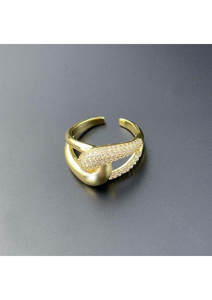 Neon Takı Zirkon Taşlı, Yüzük 139, Altın Renk, Ayarlanabilir fırsatları