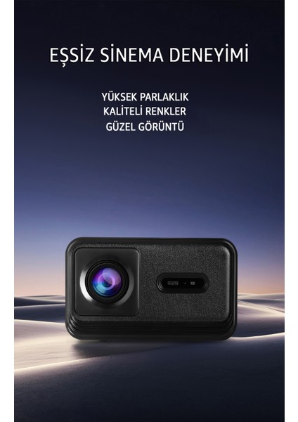 Lensun New 13 Projeksiyon Cihazı 4K Görüntü - Wifi Bluetooth Destekli - Android Kurulu Android Tv - Dahili Hoparlör - Kumandadan Odak - Dahili Hafıza modelleri