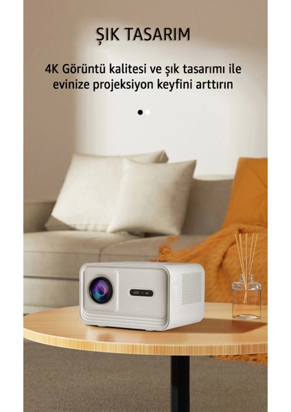 Lensun New 13 Projeksiyon Cihazı 4K Görüntü - Wifi Bluetooth Destekli - Android Kurulu Android Tv - Dahili Hoparlör - Kumandadan Odak - Dahili Hafıza fırsatları